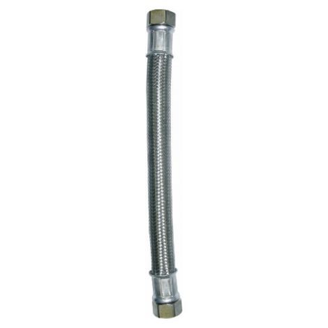 Manguera trenzada de acero de 3/4" GW, longitud 80 cm. (1/3)