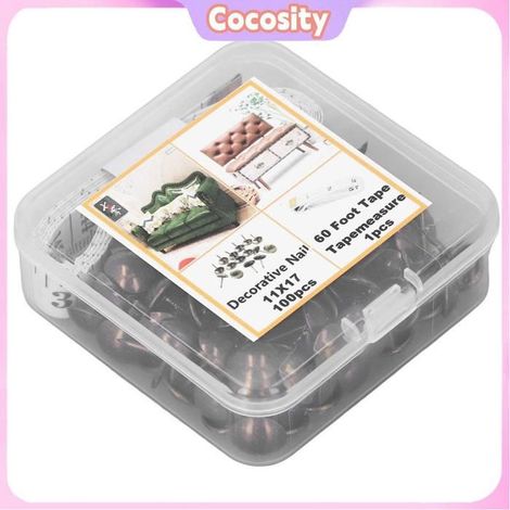 Cocosity punaise décorative Cocosity Clou décoratif de meubles (Couleur Bronze)100 Pcs Tête De Clou moto fixation Bronze (1/5)