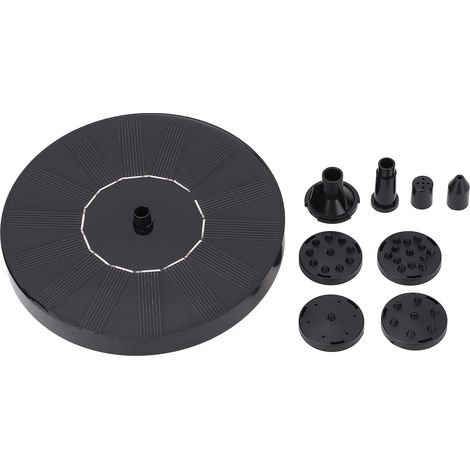 Pompa per fontana solare Toivize 6V - Galleggiante in ABS/Silicone - Per laghetto per uccelli, laghetto da giardino - Senza batterie (1/5)