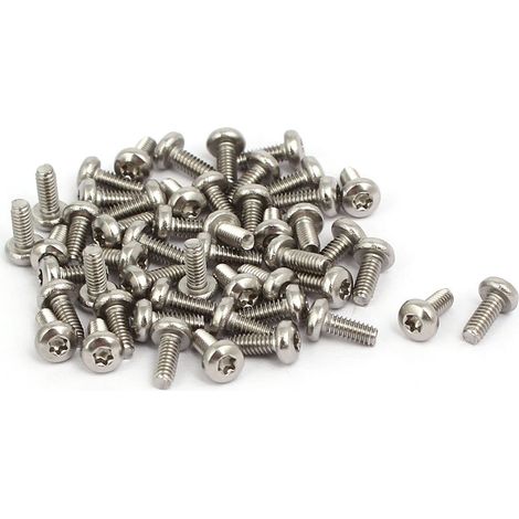 50 pièces M2x5mm 304 Bouton acier inox vis tête Torx fixation (1/3)
