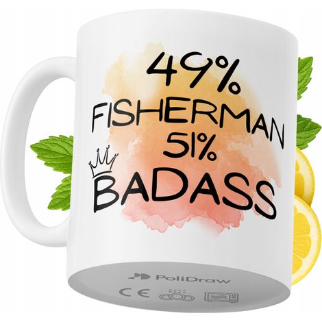 Tazza da pescatore divertente e umoristica, ideale per caffè e tè, con grafica e testo divertenti. Perfetta per compleanni, onomastici e festività. Tazza premium per occasioni speciali, per casa, uffi (1/5)