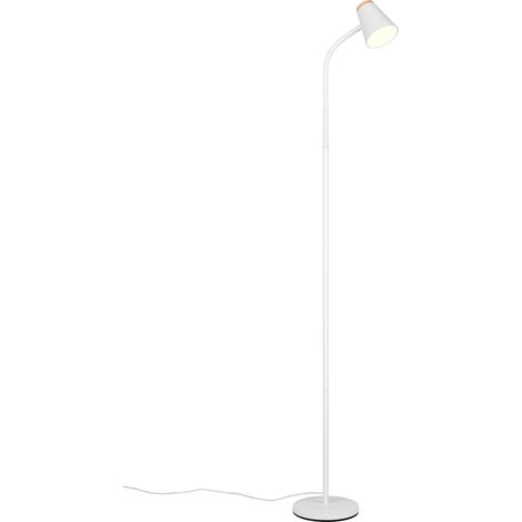 Lampada da terra LED, bianco, H 145 cm, Pongo (1/3)