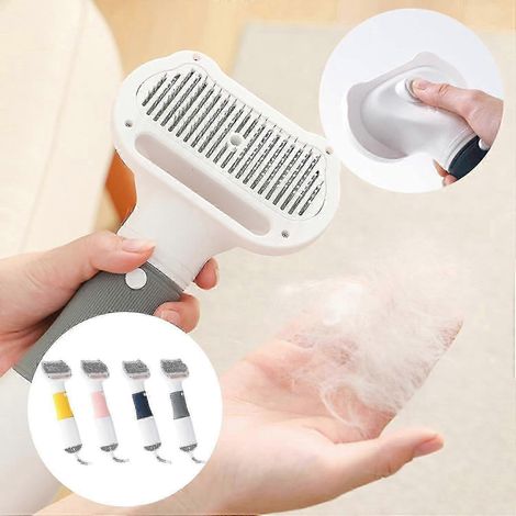 Sèche-cheveux 3 en 1 pour chiens et chiots (prise UE, rose) avec brosse autonettoyante, 2 types de jets et 3 niveaux de température réglables. (1/4)