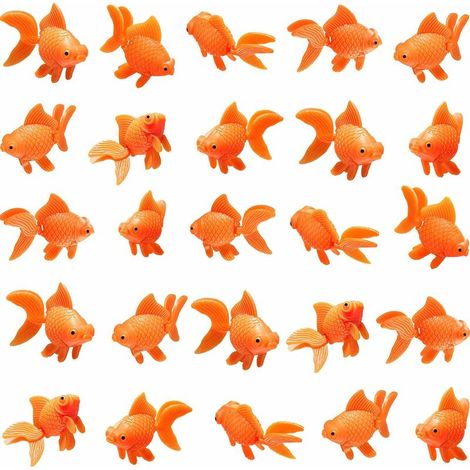 Artificial Aquarium Fish Plastic Fish Realistic Ornament 30 pcs.