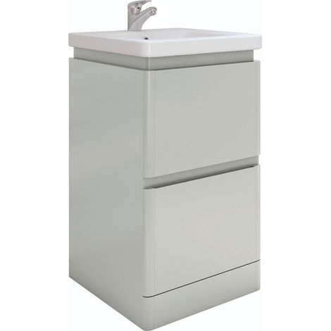 RAK Resort 500mm Matt Grey Floor Standing Vanity Unit - RAKRSTFSU50603