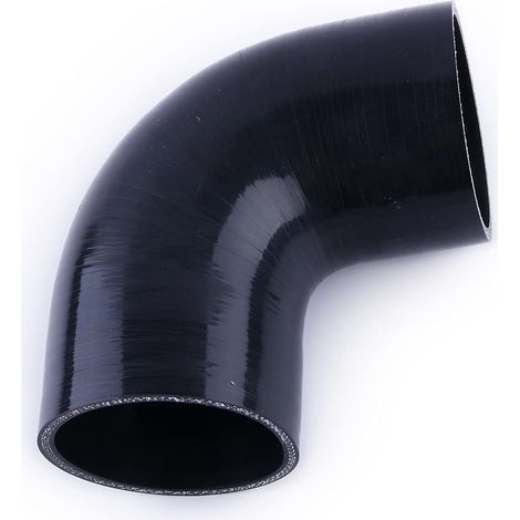 Coude 90 degrés 2,5" ID (63mm) Coupleur silicone Tuyau, Prise d'air d'intercooler turbo renforcée 4 plis Tuyauterie industrielle Tuyaux hydrauliques (1/5)