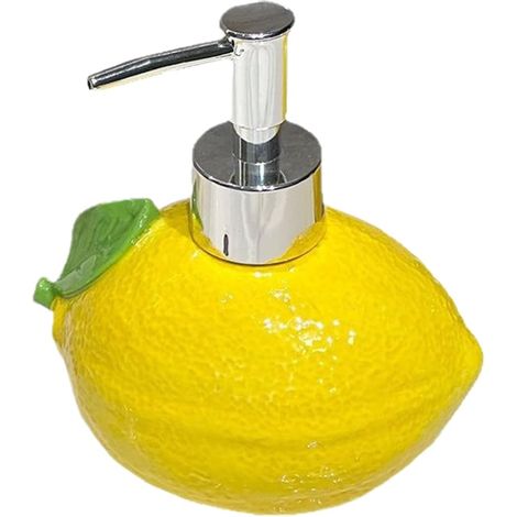 Soap Dispenser Yellow Fruit Design Compact Refillable