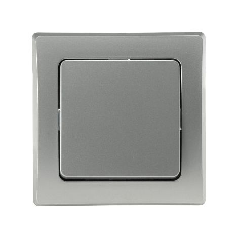 DELPHI Wechsel-Schalter Lichtschalter 230V Unterputz Silber Grau (1/4)
