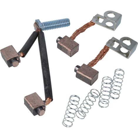 vhbw 4x spazzola carbone per motore di avviamento compatibile con Briggs & Stratton 170432 1800-XX, 1794-XX, 1798-XX tagliaerba, trattorini rasaerba