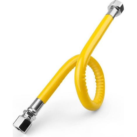 Tuyau de Gaz en Acier Inoxydable 304 - Tuyau Gaz Propane/Butane de 50cm, Flexible Gaz 1/2 ' Antidéflagrant, pour Cuisinière à Gaz, Chauffe-eau à Gaz-RAPANDA (1/5)