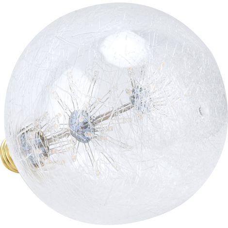 Vintage-Glühbirne, Glas, 3W LED, G125 E27, runde Kugel, 85–265V, warmweißes Licht, festliche Dekoration (1/5)