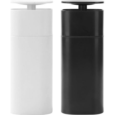 Distributeur à Pompe Poussoir 2 pièces, Distributeur de Savon pour Les Mains Rechargeable, Bouteilles vides étanches, Portables et légères pour Vernis à Ongles et démaquillant, décorations d'intérieu (1/5)