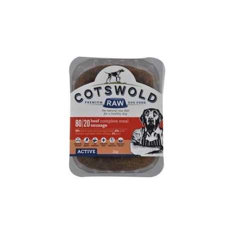Cotswold Raw Active Sausage Beef - 1kg - 384012