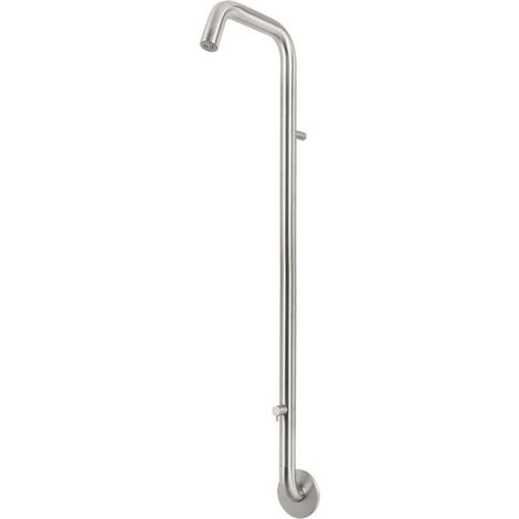 Wandmontierte Duschsäule aus Edelstahl AISI 316L mit Einhebelmischer Idral M84DX-02000  Rostfreier Stahl