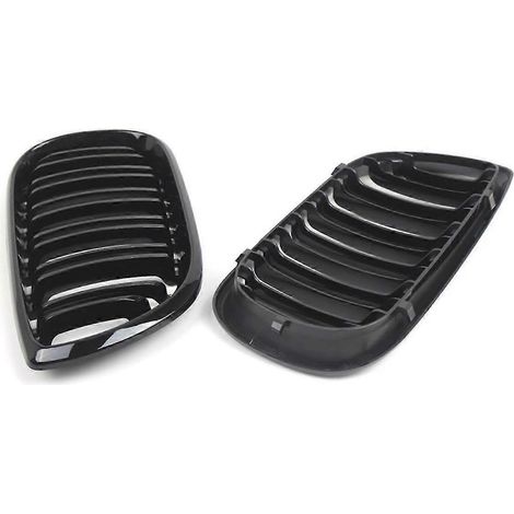 Frontgrill mit zweireihiger Doppelniere im M4-Stil, glänzend schwarz, für BMW 3er E46 4-Türer 2002-2005 51132158542