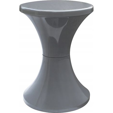Produit de polissage pour tabouret en plastique en forme de sablier, anthracite (1/3)
