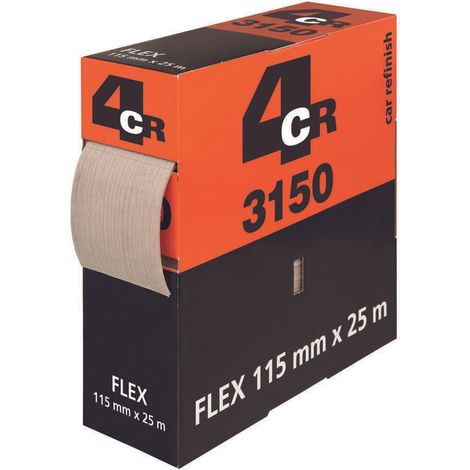4CR-Schleifpapier auf einem flexiblen Schwamm P240 25 m