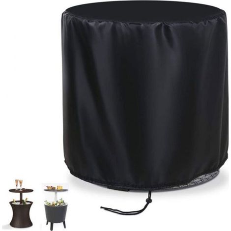Housse De Protection - Pour Table De Bar Seau A Glace Table Basse Ronde - Noir - 1 Piece (1/3)