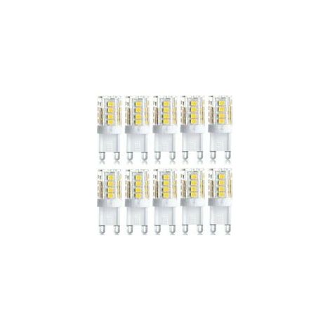Lot de 10 Projecteur LED, lumière décorative LED, ampoule LED G9, 5 W blanc froid, ampoules LED à économie d\'énergie, ampoule halogène de rechange, AC 230 V non dimmable (1/4)