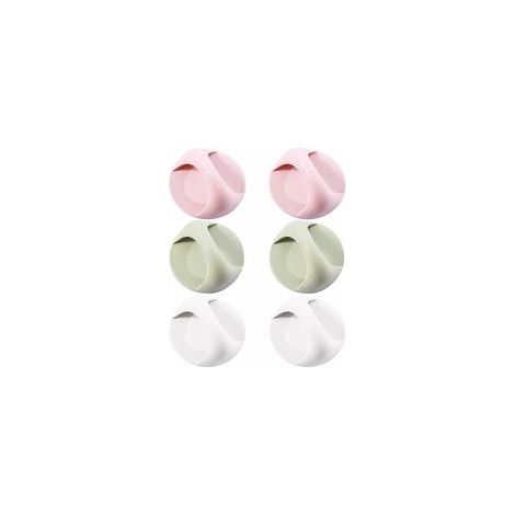 Lot de 6 poignées auto-adhésives pour portes d'armoires de cuisine – (1/5)