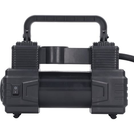 Kit de gonfleur de pneus sans fil intelligent pour voiture, compresseur 12 V, pompe robuste à double cylindre, gonfleur portable, 150 PSI, avec lampe de travail LED. Convient aux voitures, camions, SU (1/5)