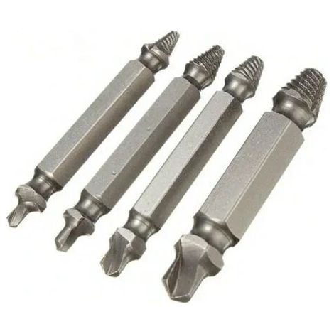 4PCS  1  2  3  Outil Plot 4 Double Faces Endommagés Extracteur à Vis de Déménageur (1/5)