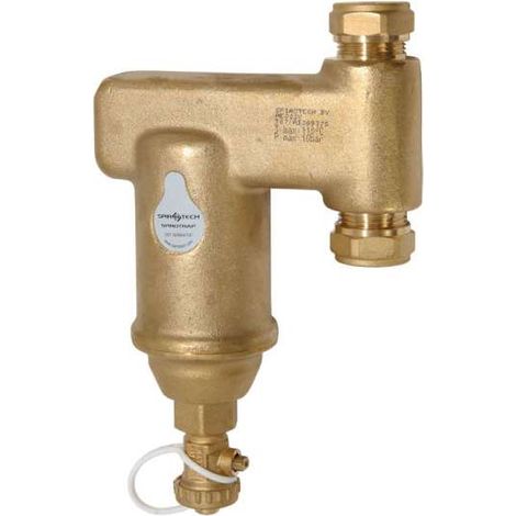 Spirotech SPIROTRAP AE022V Schlamabscheider senkrechter Einbau 22mm Klemmring AE022V