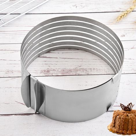 Kleiner Ring zum Schneiden von Kuchenschichten, Biskuitkuchen und Schichttorten (1/5)