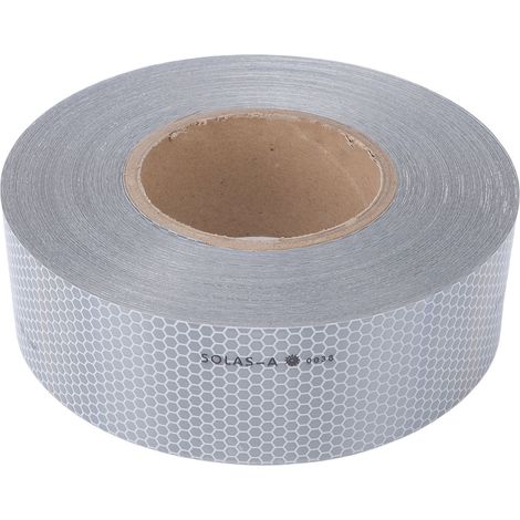Reflektierendes Klebeband für den maritimen Bereich, Glasperlenmuster, Sicherheitswarnung, Sichtbarkeit für Motorräder, Fahrräder und Bootsanhänger (1/5)