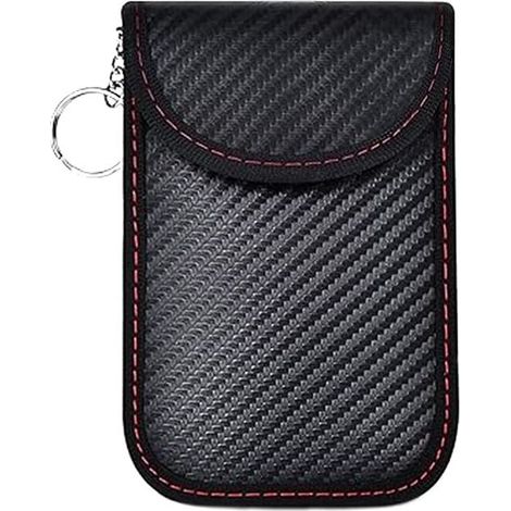 Signal Blocage Faraday Pochette Sac, Anti RFID Clé Voiture, Sac de Protection de Signal de Clé de Voiture, Pochettes Blocage Signal RFID, pour Clé Voiture (1/5)
