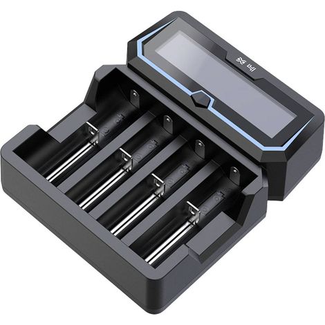XTAR X4 Caricabatterie universale LiIon, NiCd, NiMH 12650, 13500, 13650, 14500, 14650, 16340, 16650, 17335, 17355, 1750 (1/5)