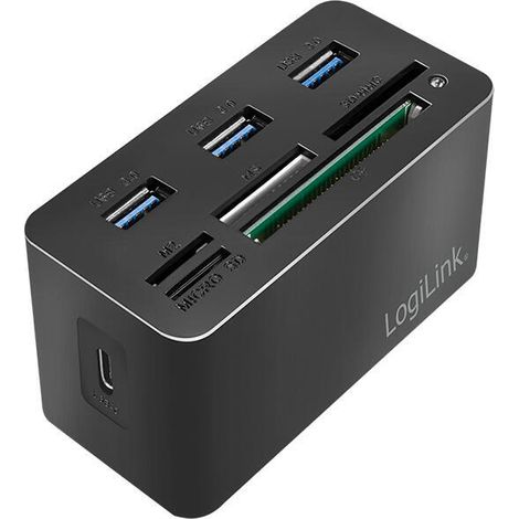 Estación de acoplamiento USB 3.2 Gen 1, 8 puertos, mini, sin embalaje (1/4)