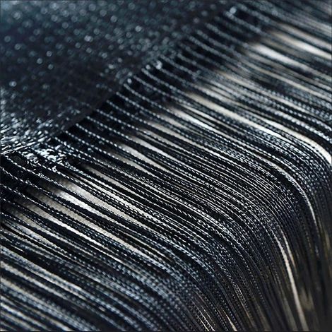 Rideau à franges noires, panneau de séparation de pièce pour maison, patio, chambre, mariage, café, restaurant. (1/2)