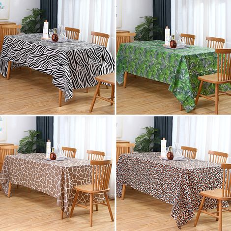 Nappes à motifs animaux (lot de 4), nappes safari, style jungle