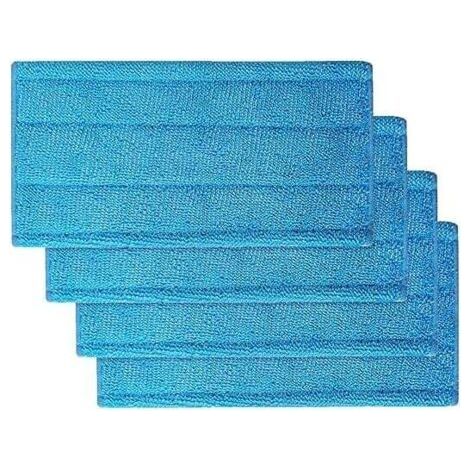 PA 4 Lingettes Réutilisables pour Balai Spray Swiffer Lavables Machine Nettoyage Serpillières (1/4)