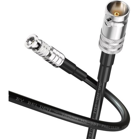 Câble SDI 3G/6G/HD 2m BNC Femelle to HD BNC Micro Mâle 75Ohm 1855A pour Coaxpress CXP12, Caméra, Transmission Vidéo Numérique HD, etc. (1/5)