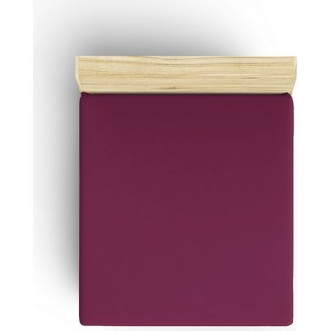 Ranforce King Fitted Sheet (ES) 160 x 200+30 cm 100% Algodón Púrpura 117 gr/m² (1/3)