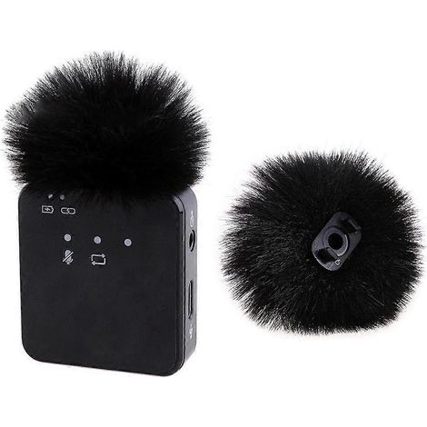1 bonnette anti-vent pour microphone cravate, protection anti-vent en fourrure, pare-vent (1/4)