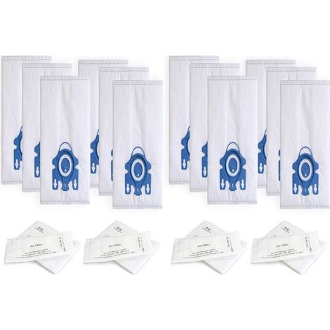 12 Replacement Vacuum Cleaner Bags 4 Filter Sets for Miele HyClean 3D Efficiency GN Classic C1 (1/5)