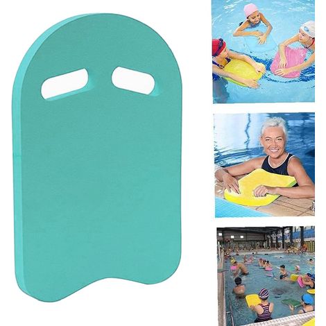 1 planche de natation, en mousse EVA, 40 x 27 x 2,6 cm, poignées ergonomiques, pour apprentissage natation enfants et adultes (1/5)