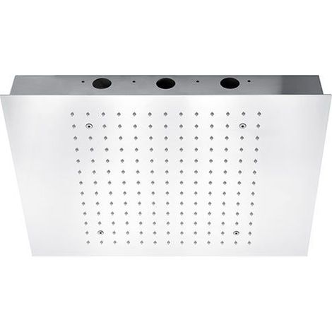 Soffione a soffitto in acciaio inox Dallas, per cromoterapia