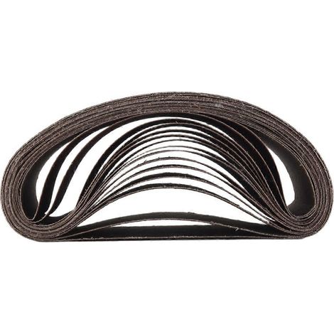 Lot de 15 bandes abrasives (grains 80, 120, 180, 240 et 400) pour ponceuse à bande (1/5)