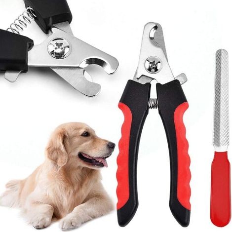 Red-Dog and Cat Nail Clipper, Nail Clipper with Nail File – for nail care for small, medium-sized dogs, cats, rabbits, guinea pigs MUMU (1/4)