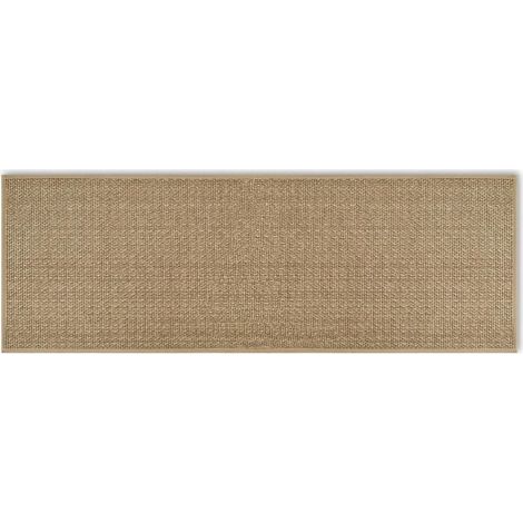 EASYCOMFORT Tapis de cuisine antidérapant 44x120 cm en caoutchouc et jute – Haute absorption eau et huile – Lavable – Pour devant évier (1/5)