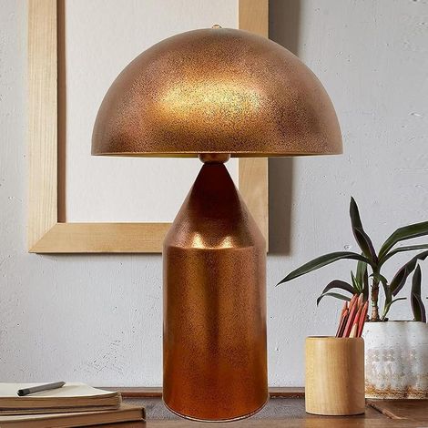 Lipeo Lampe de Table Cuivre Moderne, Eclairage Domestique, Tête de Lit en Métal, Lampe de Chevet, Lampe de Lecture (1/5)