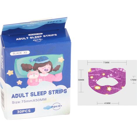 Bandes buccales anti-ronflement pour apnée du sommeil et respiration nasale améliorée (1/5)