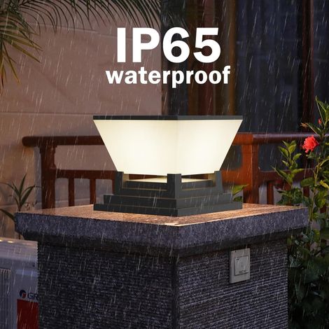 Lampadaire solaire extérieur, IP65, 3 couleurs d'éclairage, autonomie jusqu'à 10-16 heures Lampe solaire sur pied 3000 mAh, 3000/4000/6000 K, éclairage de jardin, lampadaire solaire pour jardin, clôt (1/4)