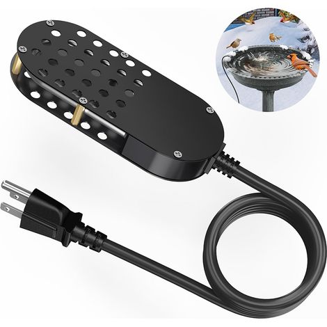 250-W-Vogelbad- und Teichheizung aus Aluminium mit Thermostat und automatischer Start-/Stopp-Sicherheitsfunktion für Garten und Haustiere
