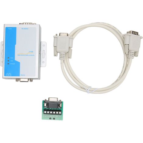RS232-zu-RS485-Konverter: 300 bis 115,2 kbit/s, 1500 W Überspannungsschutz, 32 bis 128 Geräte. RS232-zu-RS422-Konverter: 100–240 V, EU-Stecker. (1/5)