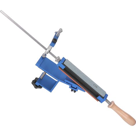 Affûteur de couteaux à angle fixe pour usage domestique, kit d'affûtage professionnel à clip rapide avec 6 pierres à aiguiser (1/5)